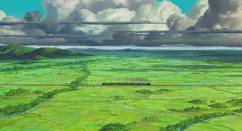 High res background from The Wind Rises, Studio Ghibli Art HD wallpaper