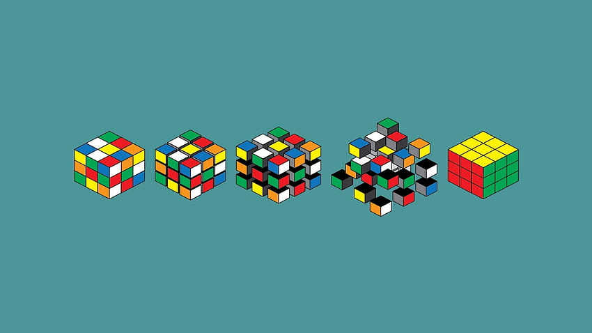 rubiks cube minimalism JPG 105 kB. Mocah, Cool Rubik HD wallpaper