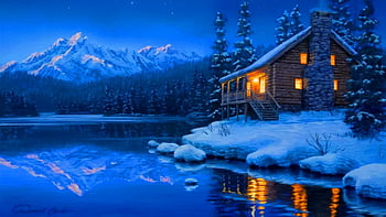 Cozy Winter Cabin Live HD wallpaper | Pxfuel