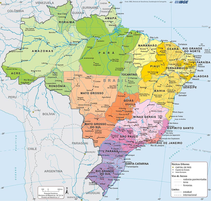 27 negara bagian Brasil yang indah - SkyscraperCity. Peta brasil Wallpaper HD