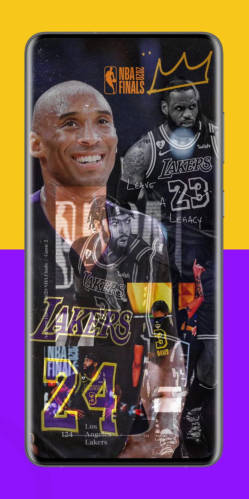 Los Ángeles Lakers 2021 (LA Lakers) para Android, Lakers 2021 fondo de pantalla del teléfono