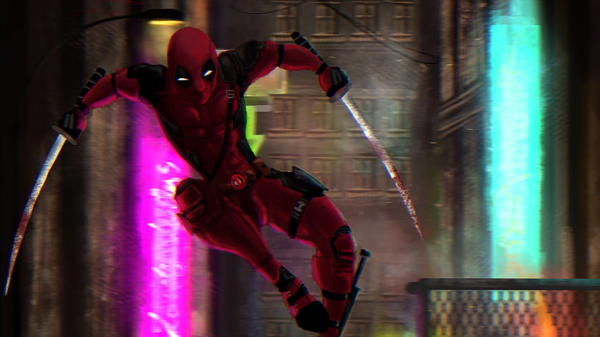 Deadpool Sword Art, Superheroes, , , Background, and HD wallpaper