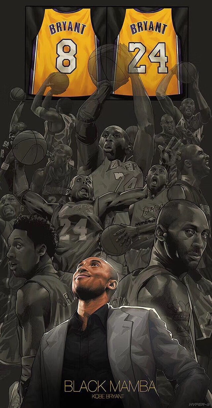 Undian Pensiun Jersey Kobe. Kobe Bryant, Kobe Bryant wallpaper ponsel HD