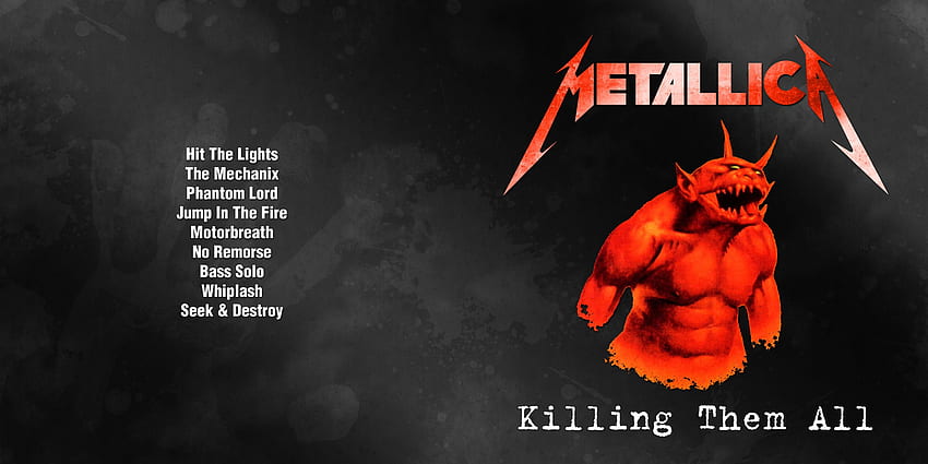METALLICA thrash metal heavy album cover art poster posters dark, Red Album Cover HD wallpaper