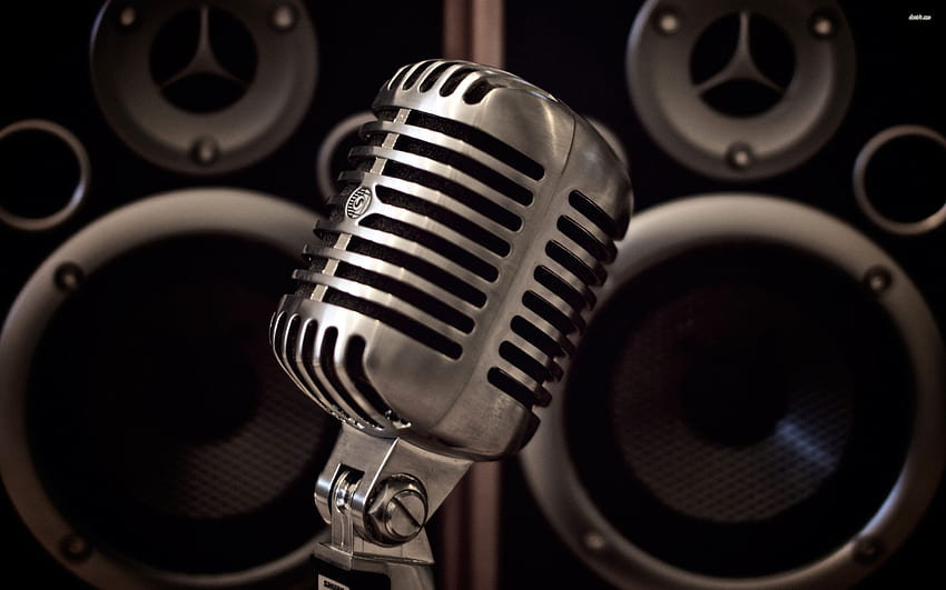 Microphone and speakers - Music HD wallpaper