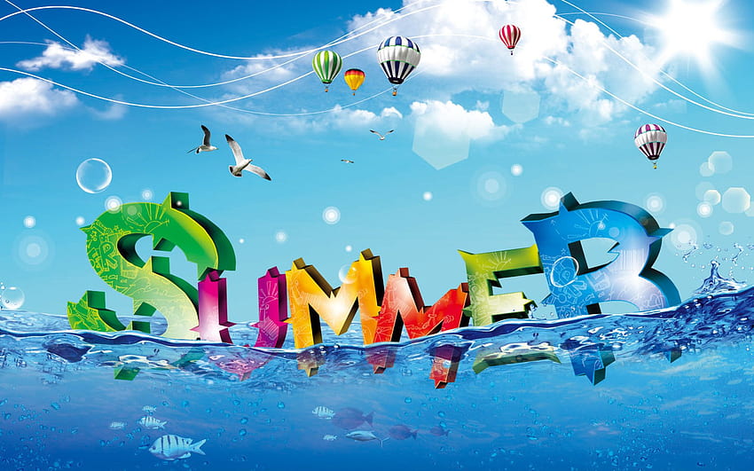 Summer 21530 px, Welcome Summer HD wallpaper