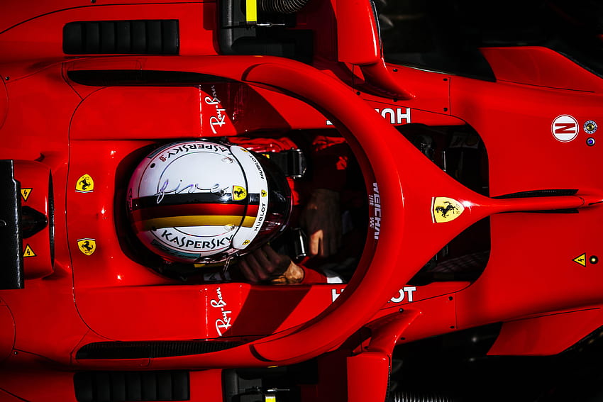 Sebastian Vettel dans la Scuderia Ferrari SF71H : formule1 Fond d'écran HD