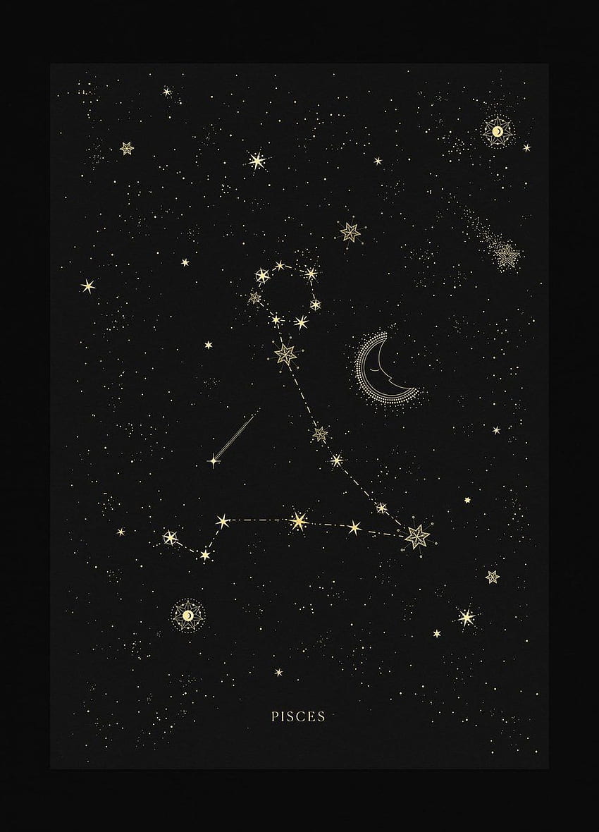 Constelación de Piscis. Constelación de Piscis, constelación de Piscis, Horóscopo de Piscis fondo de pantalla del teléfono