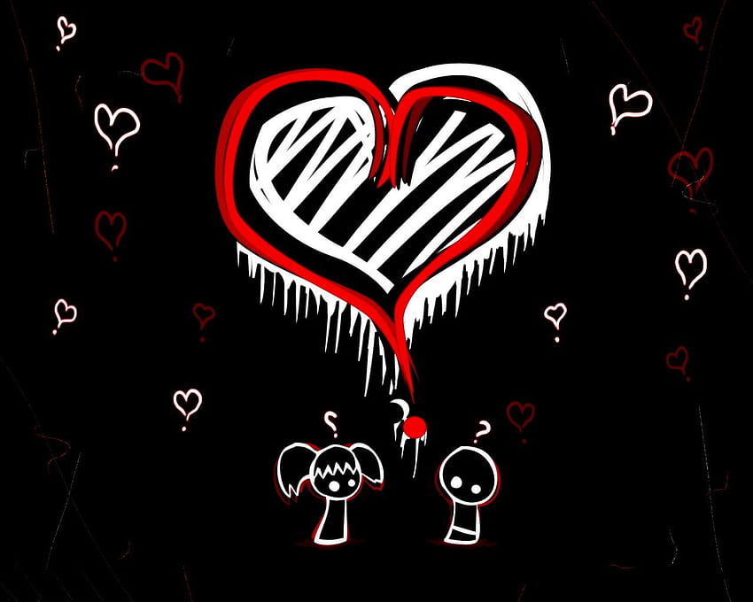 Cute Cartoon Dark Pozadia Org Emo Style 180559 HD wallpaper | Pxfuel