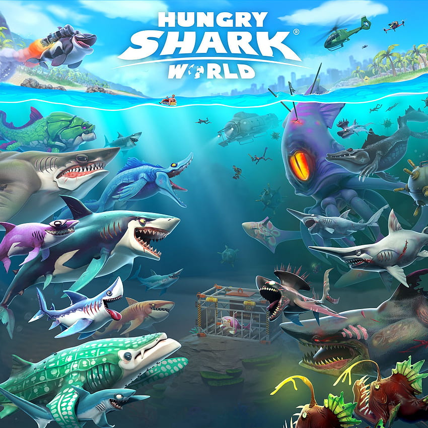 Hungry Shark World, Hungry Shark Evolution Tapeta na telefon HD