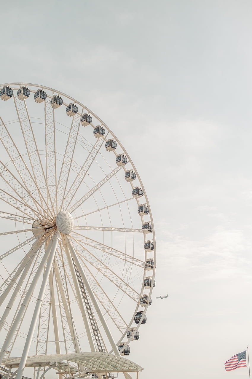 Sky, , , Overview, Review, Design, Construction, Attraction, Ferris Wheel HD phone wallpaper