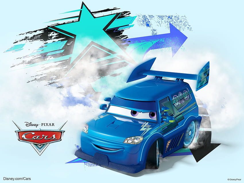 DJ the Custom Car от Pixar Cars HD тапет