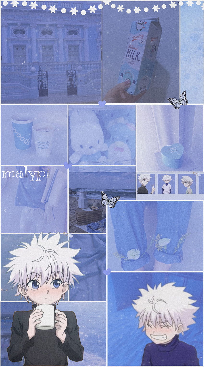 Light Blue Anime HD phone wallpaper | Pxfuel
