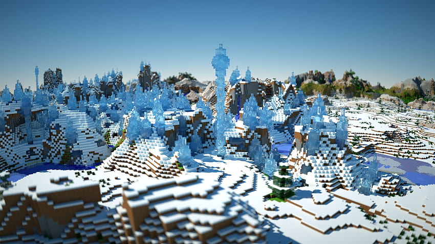 Bioma de nieve de Minecraft, invierno de Minecraft fondo de pantalla