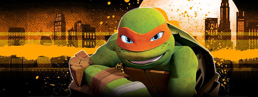 Michelangelo Teenage Mutant Ninja Turtles, TMNT Mikey HD тапет