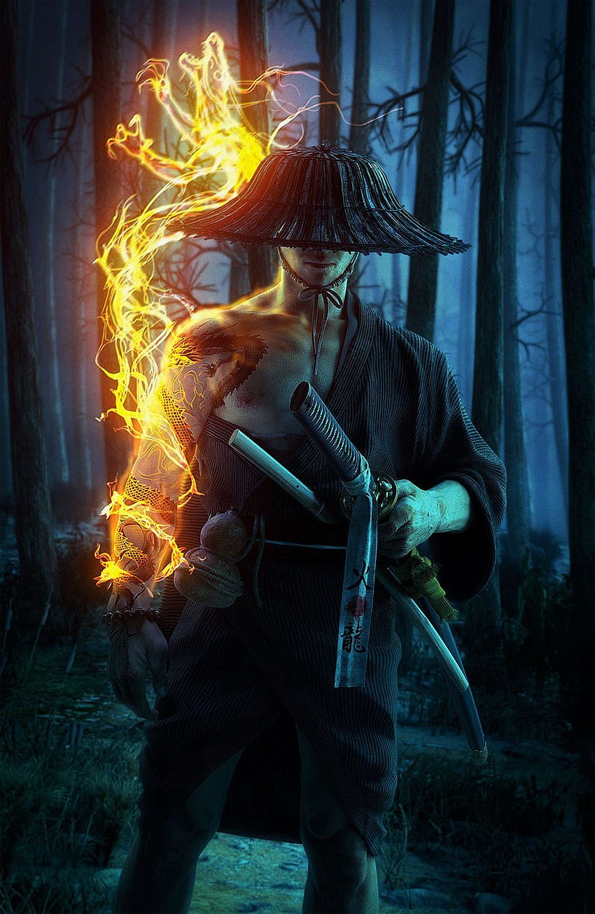 CoolVibe - Digital Art, , Inspiration, Fire Ninja HD phone wallpaper ...