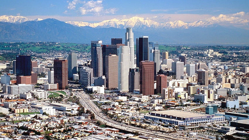 Fundo de Los Angeles City 3, LA City papel de parede HD