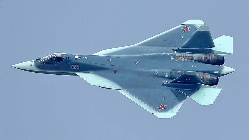 Nowy rosyjski myśliwiec Sukhoi Su 57 Stealth rozbija się podczas testów. Świat myśliwców, Suchoj Su-57 Tapeta HD