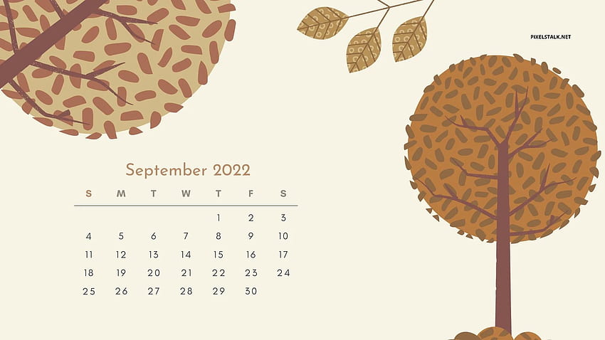 September 2022 Calendar Wallpaper HD Free Download  PixelsTalkNet