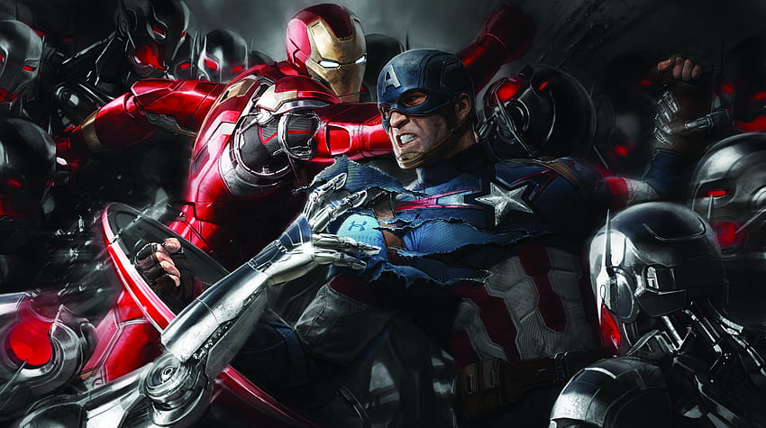 Iron Man, Captain America, Civil War, Concept Art, Movies HD wallpaper
