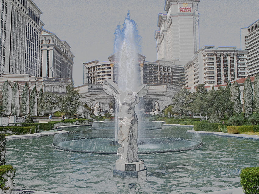 Caesars Palace, Las Vegas, Nevada, las vegas, kumarhane, heykel, çeşme HD duvar kağıdı
