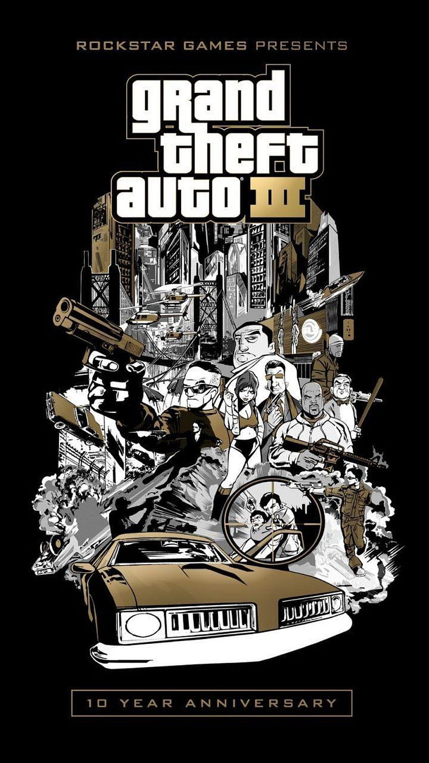 Grand Theft Auto 3 APK + OBB с мод неограничени пари. Android HD тапет за телефон