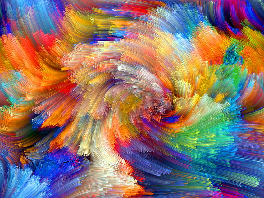 Oszałamiająca abstrakcja upiększająca, malująca Tapeta HD
