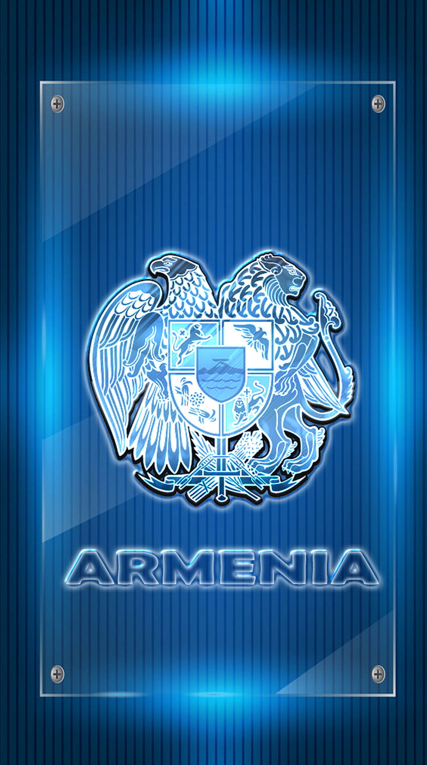 Армения, електриково синьо, символ, Ереван, арменец HD тапет за телефон