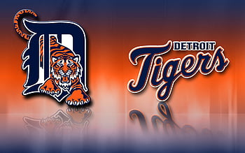 Download wallpapers Detroit Tigers, MLB, 4K, orange blue abstraction, logo,  material design, baseball, Detroit, Michigan, USA, Major League Baseball  for desktop with resolution 3840x2400. High Quality HD pictures wallpapers