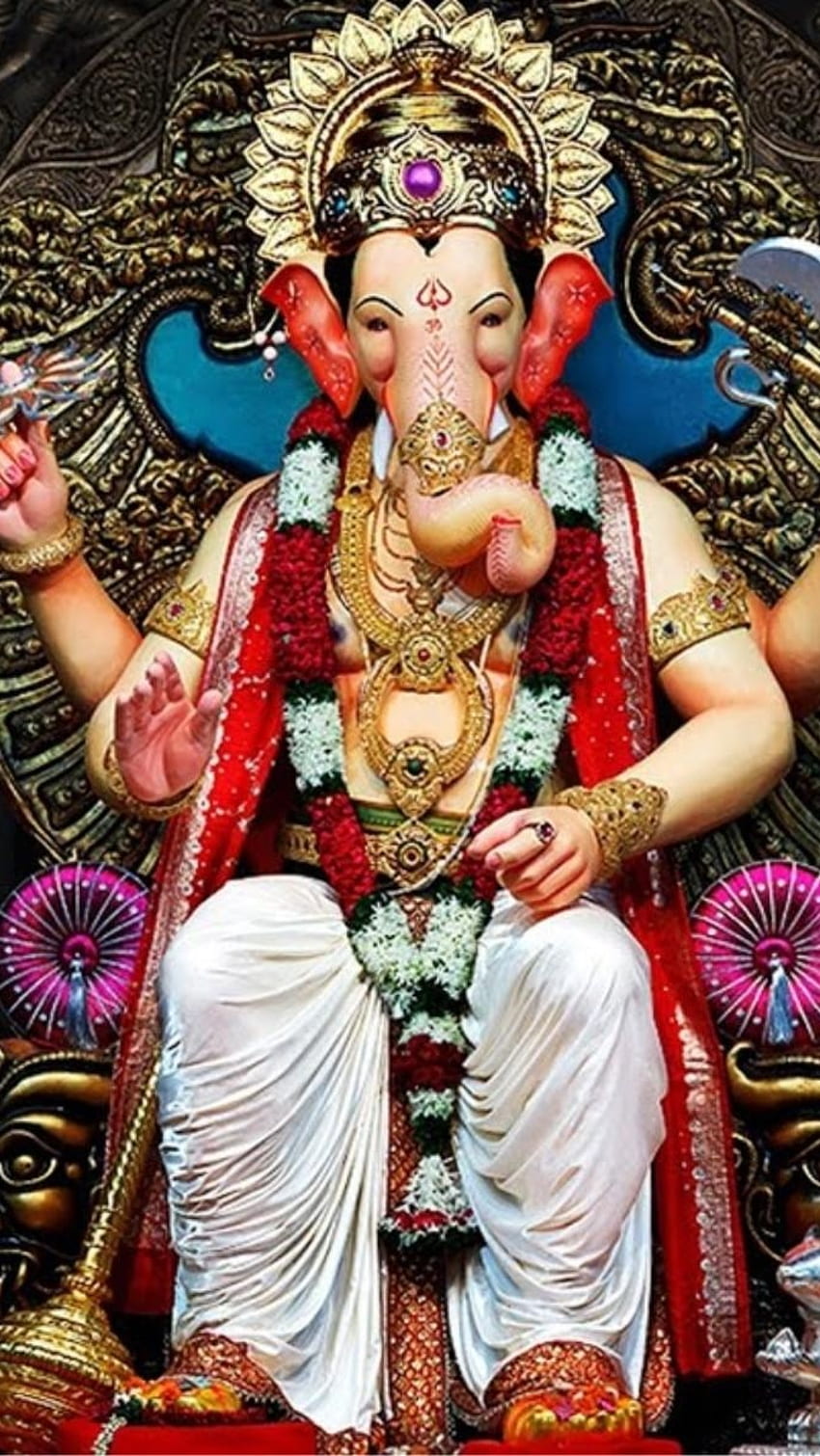 Ganpati Bappa Morya, Grande Estátua, Lord Ganesh Papel de parede de celular HD