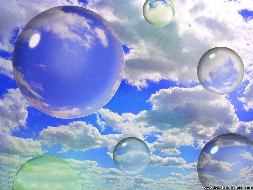 Anime Scenery Bubbles Sky 4K Wallpaper #57