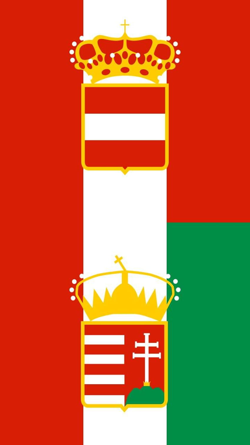 Österreich-Ungarn-Flagge HD-Handy-Hintergrundbild