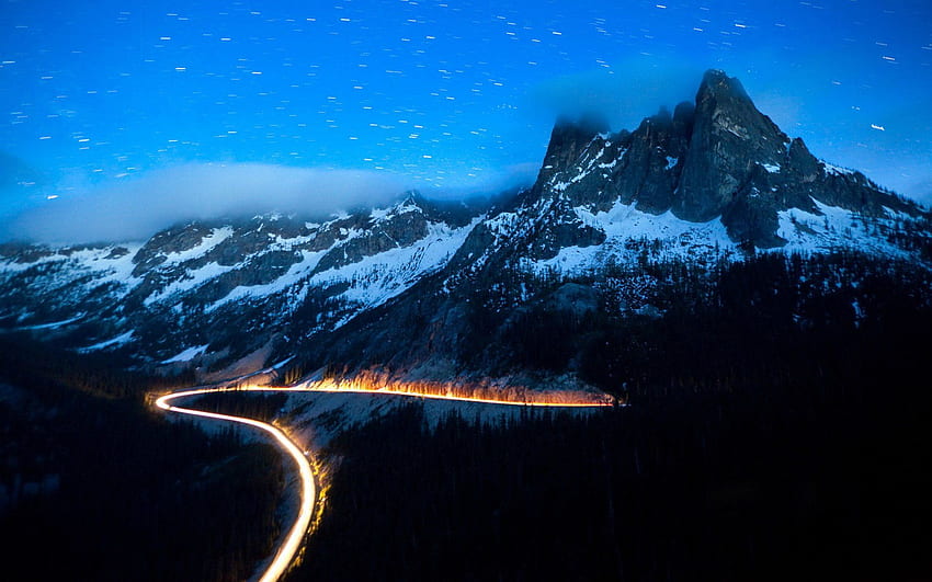 Id - Taman Nasional Cascades Utara Di Malam Hari - & Latar Belakang, Pegunungan Cascade Wallpaper HD