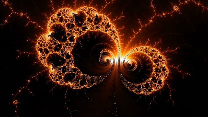 Abstract, Fractal, Glow, Confused, Intricate, Swirling, Involute HD wallpaper
