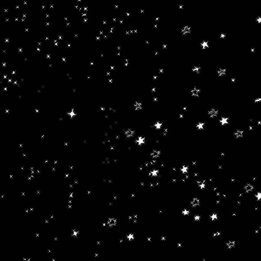 Czarno-biały Tumblr, Clip Art, estetyczny rysunek gwiazdy Tapeta na telefon HD