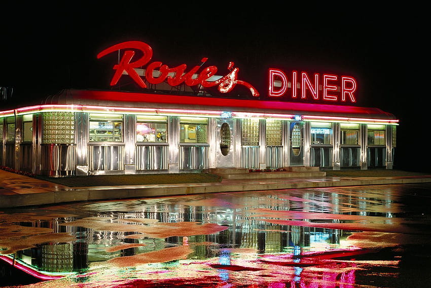 Diners, the original prefab success story, 50S Diner HD wallpaper