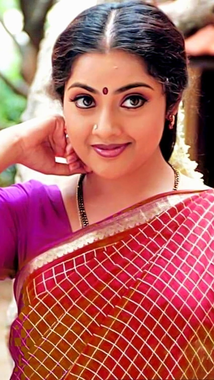 Meena, meena durai, , saree beauty.tamil HD phone wallpaper