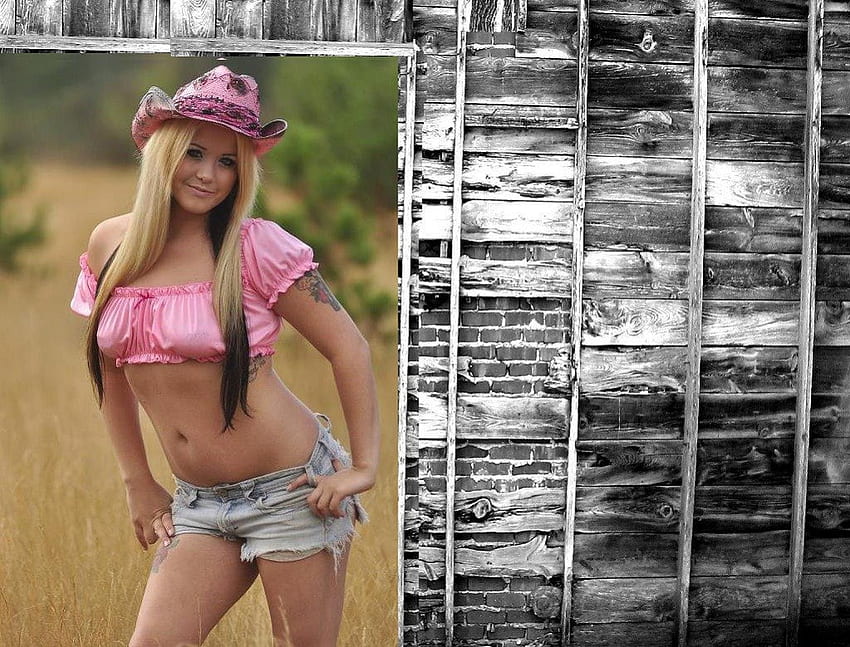 Cowgirl, style, walls, rodeo, fun, beautiful, cowgirls, pink, cutoffs, fashion, fantasy, girls, women, western, hats, female HD wallpaper