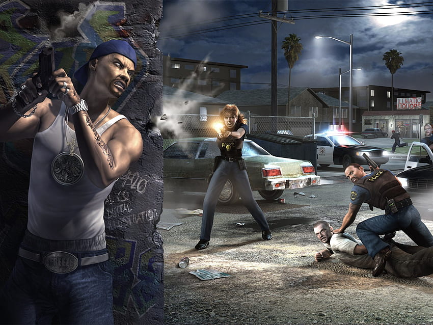 25 to Life, police, adventure, action, video game, weapon, , shooting, crime, fire, metro HD wallpaper