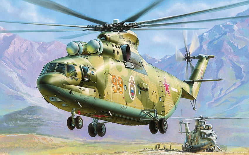 軍用ヘリコプター、軍用、空、着陸、ヘリコプター 高画質の壁紙