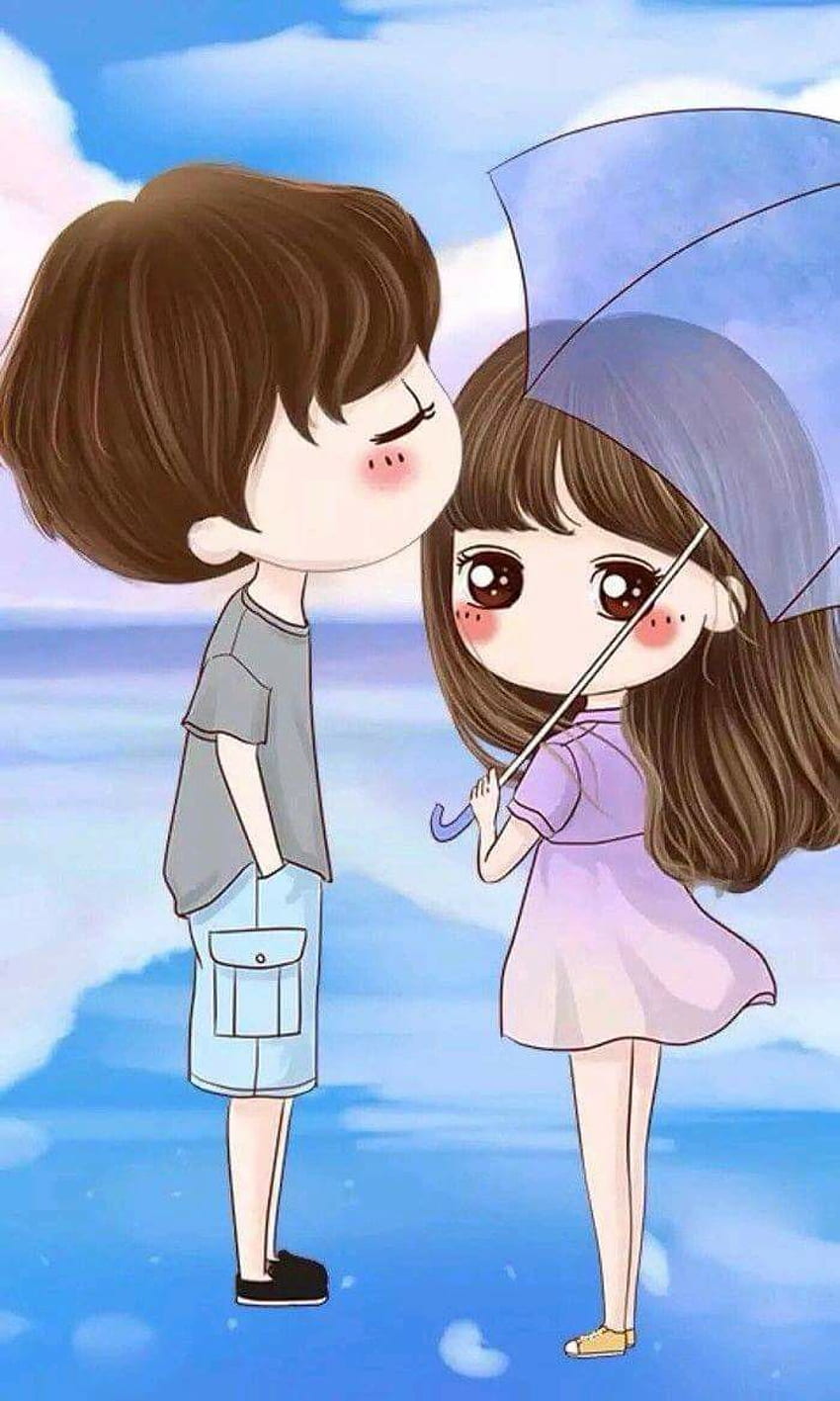 Cute couple cartoons HD wallpapers | Pxfuel