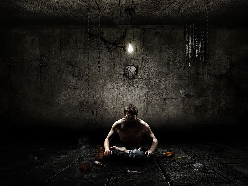 My love of the creepy and dark, Meditation Man HD wallpaper