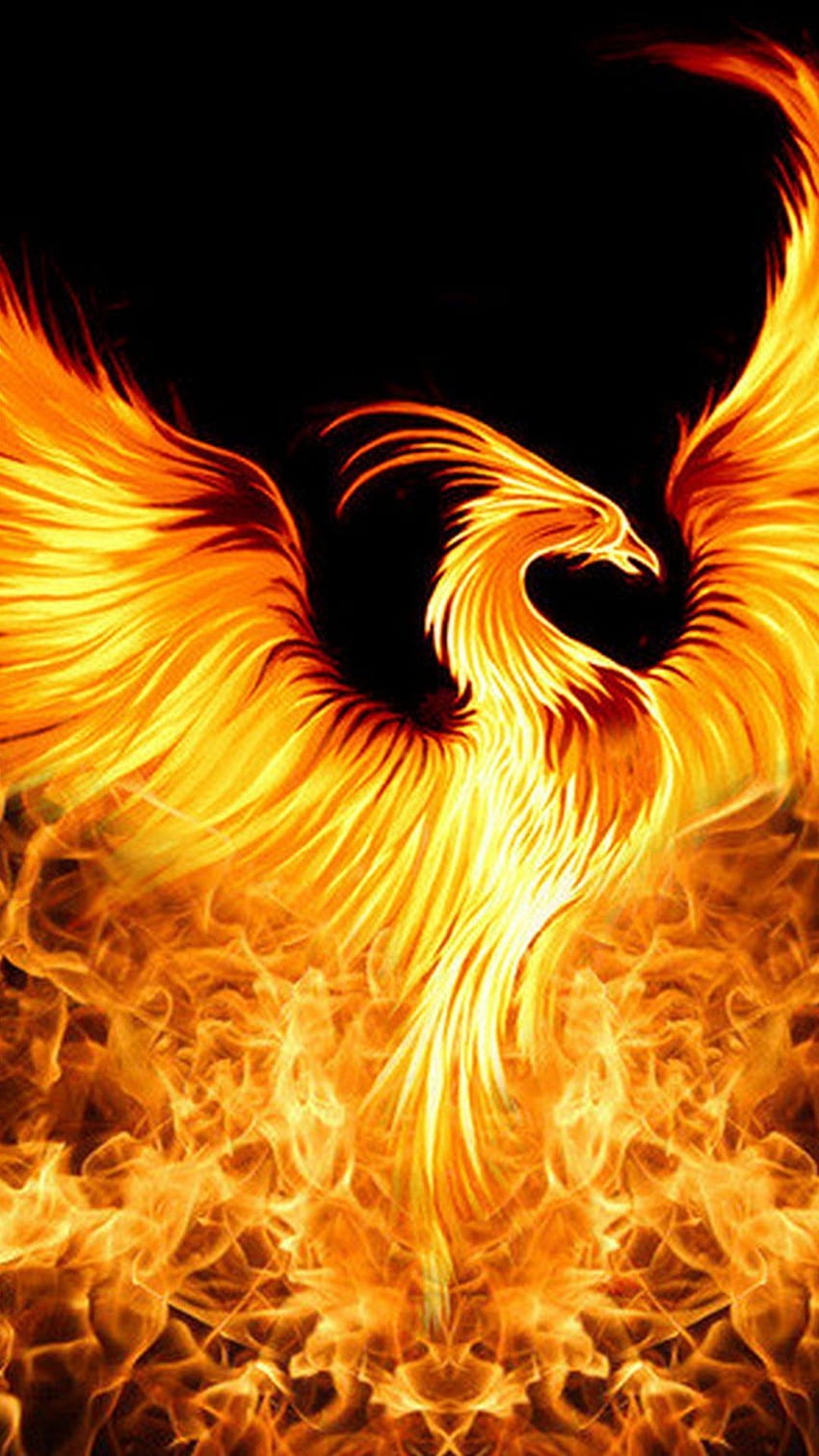Phoenix-Hintergrund für Android. Phönixvogelkunst, Phönixkunst HD-Handy-Hintergrundbild