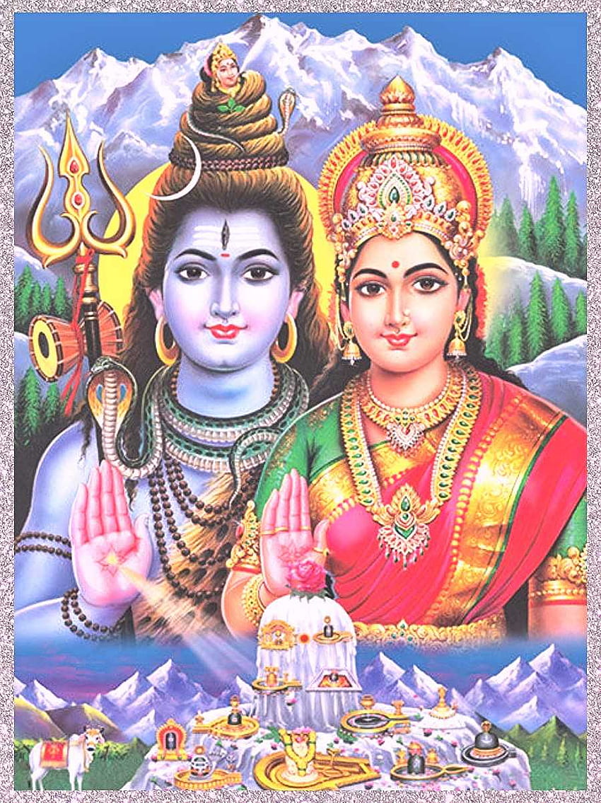 Lord Shiva Parvathi, Lord Shiva Parvati HD phone wallpaper | Pxfuel