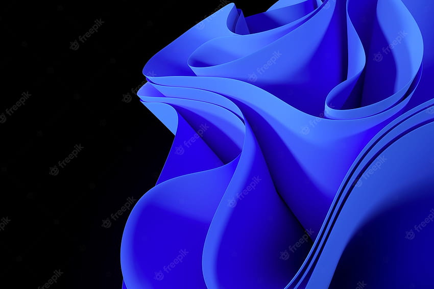 Premium . Wavy modern shapes on a black background abstract backgroundluxurious style background or wallpape HD wallpaper