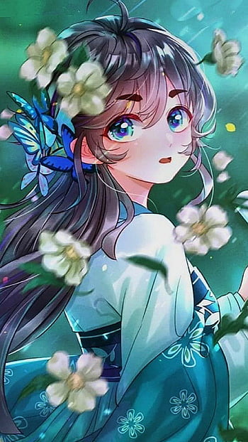 HD blue butterfly girl anime wallpapers  Peakpx