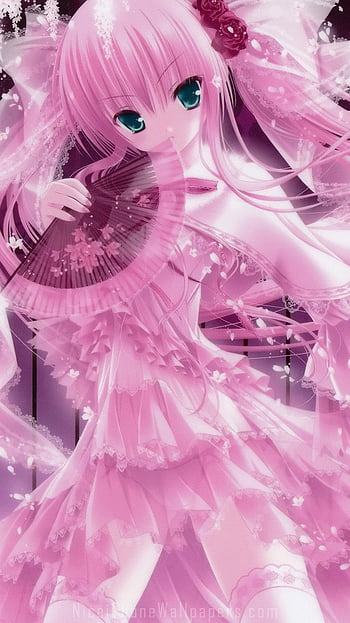 Sakura Pink Anime Background Wallpaper  Sakura Pink Wallpaper