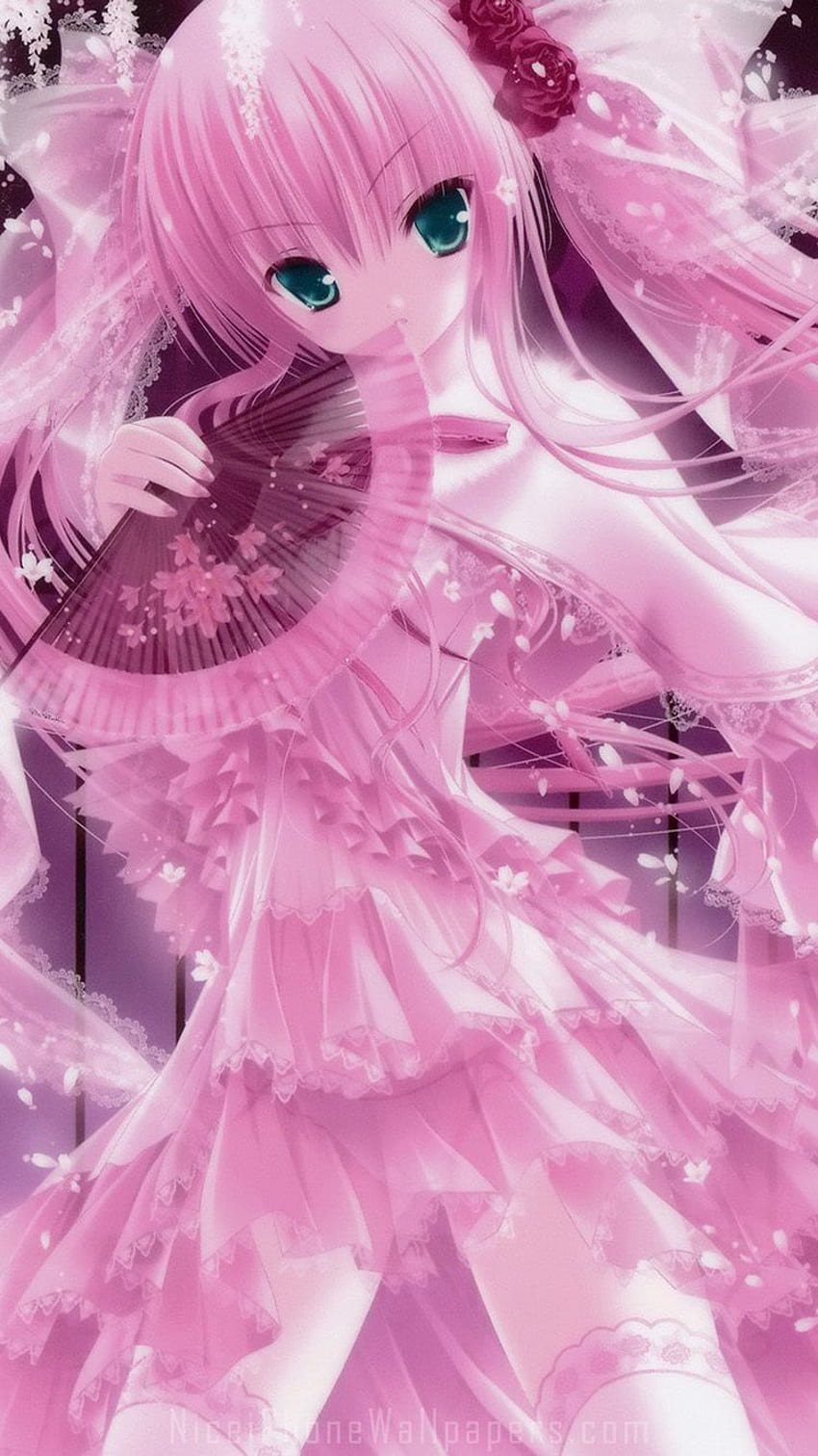 Hình nền anime màu hồng đẹp pink anime wallpaper dành cho điện thoại và máy  tính
