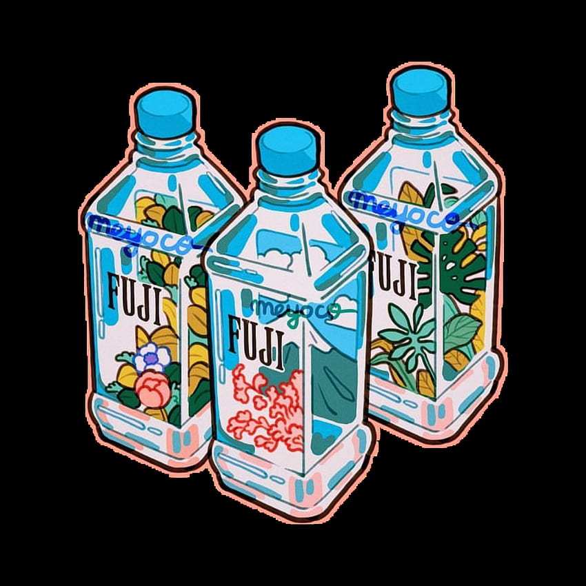 Fiji Aesthetic Water Digital Art Desing Art Vaporwave - Vaporwave Fiji  Transparent, HD Png Download - 900x900(#2263138) - PngFind