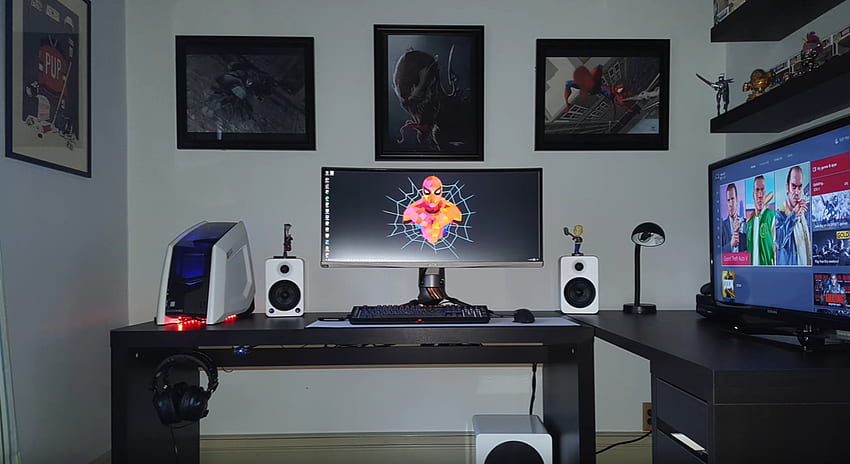 Gaming Setup, Gaming Room HD wallpaper